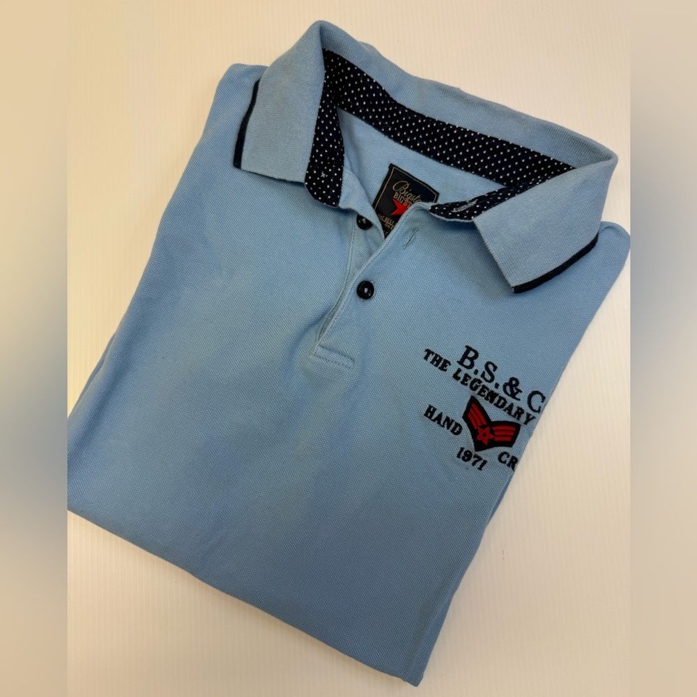 T328- Big Star Light Blue Polo Shirt
